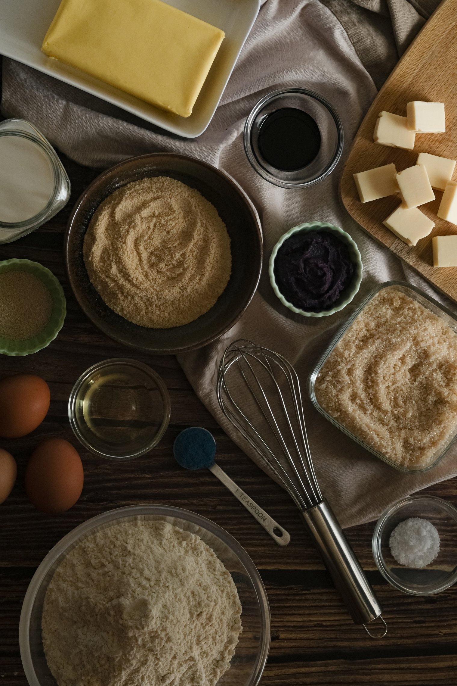 Baking Ingredients on a Table